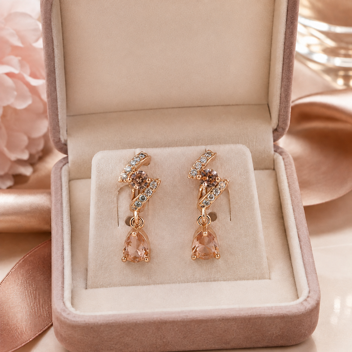 Kashish - Elegant Gold Plated Teardrop Earrings