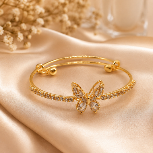 Kashish - Elegant Butterfly Crystal Bracelet
