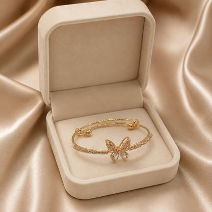 Kashish - Elegant Butterfly Crystal Bracelet